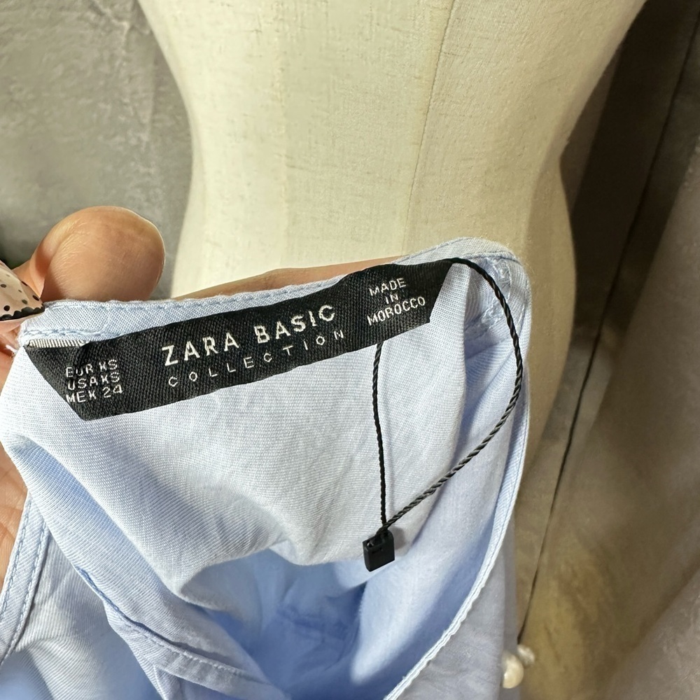 Zara Basic Collection Elegant Pearls Beading Flar… - image 4